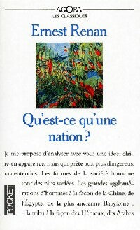 Qu'est-ce qu'une nation ? - Ernest Renan -  Agora - Livre