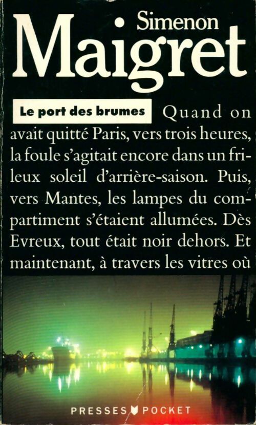 Le port des brumes - Georges Simenon -  Pocket - Livre