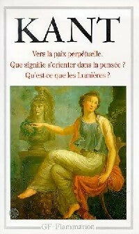 Vers la paix perpétuelle - Emmanuel Kant -  GF - Livre