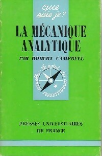 La mécanique analytique - Ramsey Campbell -  Que sais-je - Livre