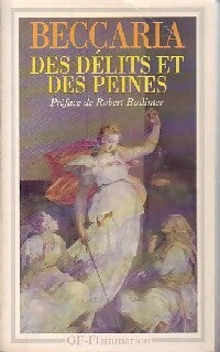 Des délits et des peines - Cesare Beccaria -  GF - Livre