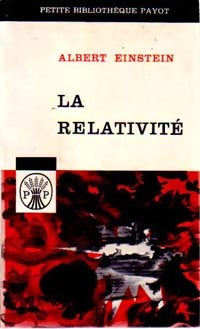 La relativité - Albert Einstein -  Petite bibliothèque - Livre