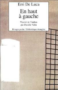 En haut, à gauche - Erri De Luca -  Rivages Poche - Livre
