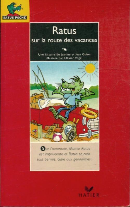 Ratus sur la route des vacances - Jean Guion -  Ratus Poche, Série Rouge (7-8 ans) - Livre