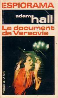Le document de Varsovie - Adam Hall -  Espiorama - Livre