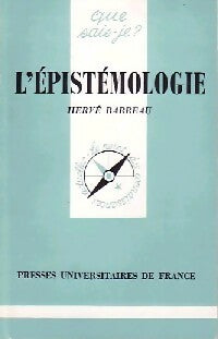 L'épistémologie - Hervé Barreau -  Que sais-je - Livre