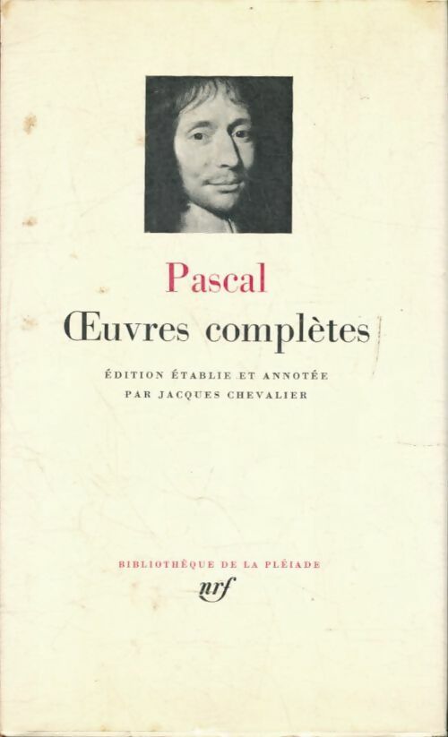 Oeuvres complètes - Blaise Pascal -  La Pléiade - Livre
