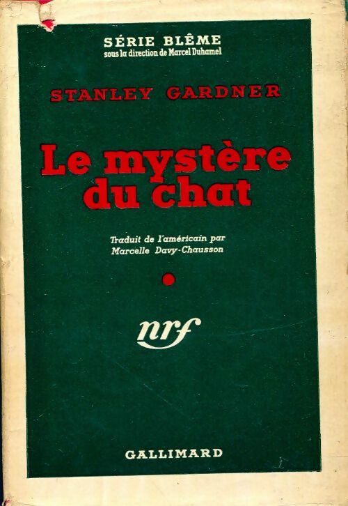 Le mystère du chat - Erle Stanley Gardner -  Série Blême - Livre