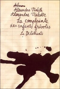 La complainte des enfants frivoles - Alexandre Vialatte -  Romans - Livre