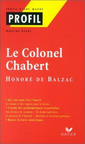 Le colonel Chabert - Honoré De Balzac -  Profil - Livre
