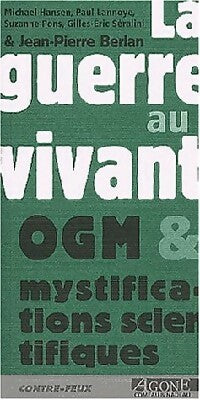La guerre au vivant - Jean-Pierre Berlan -  Contre-feux - Livre