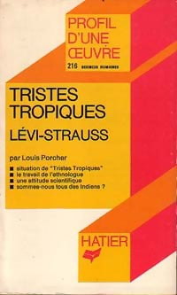 Tristes tropiques - Claude Lévi-Strauss -  Profil - Livre
