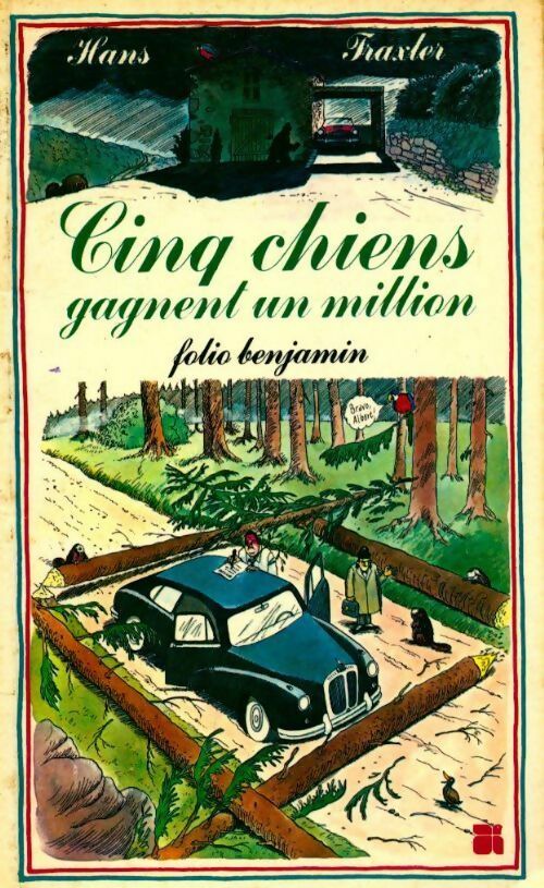 Cinq chiens gagnent un million - Hans Traxler -  Folio Benjamin - Livre