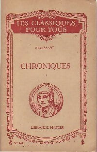 Chroniques (extraits) - Jean Froissart -  Les classiques pour tous - Livre