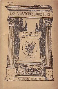 Les verrines / De suppliciis - Cicéron -  Les classiques pour tous - Livre