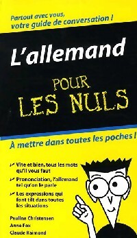 L'allemand pour les nuls - Claude Raimond ; Paulina Christensen -  Pour les Nuls Poche - Livre