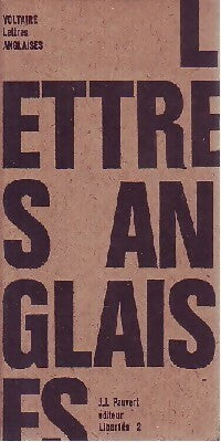 Lettres anglaises - Voltaire -  Libertés - Livre