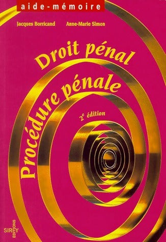 Droit pénal / Procédure pénale - Jacques Borricand -  Aide-mémoire - Livre