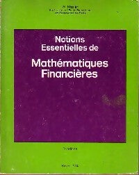 Notions essentielles de mathématiques financières - W. Masiéri -  Sirey GF - Livre