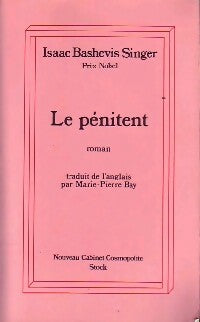 Le pénitent - Isaac Bashevis Singer -  Nouveau cabinet cosmopolite - Livre