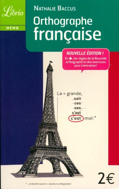 Orthographe française - Nathalie Baccus -  Librio - Livre