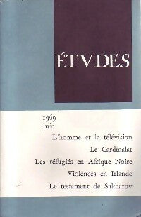 L'homme et la télévision / Le cardinalat / Les réfugiés en Afrique Noire / ... - Collectif -  Etudes - Livre