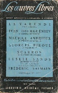 Un sot mariage / L'inconnue de Sorrente / Un étrange ambassadeur / La façade du 12 / ... - Ivan Sergeievitch Tourguenieff ; Jean De la Varende ; Georges Piroué ; Maurice Andrieux -  Les Oeuvres Libres - Livre