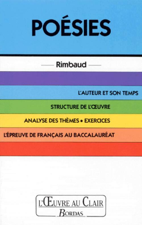 Poésies de Rimbaud - Laurence Perfézou -  L'oeuvre au clair - Livre