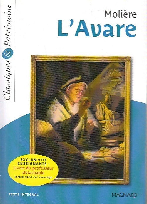 L'avare - Molière -  Classiques & Patrimoine - Livre