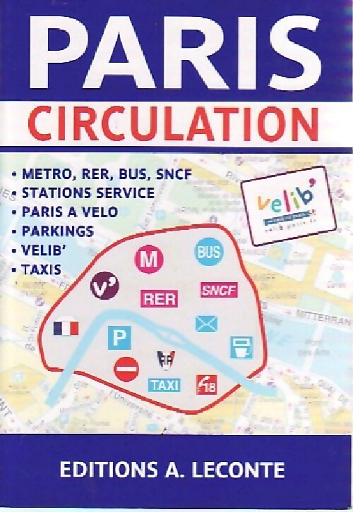 Paris circulation - Plans Leconte -  Paris - Livre