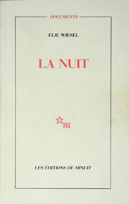 La nuit - Elie Wiesel -  Documents - Livre
