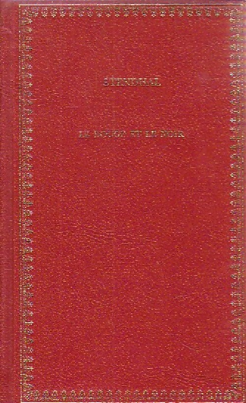 Le rouge et le noir - Stendhal -  Classiques - Livre