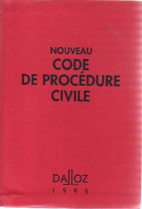 Code de procédure civile 1995 - Jacques Normand -  Codes - Livre