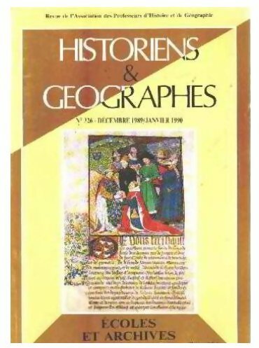 Ecoles et archives - Collectif -  Historiens & géographes - Livre