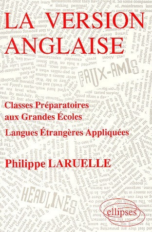 La version anglaise - Philippe Laruelle -  Ellipses GF - Livre