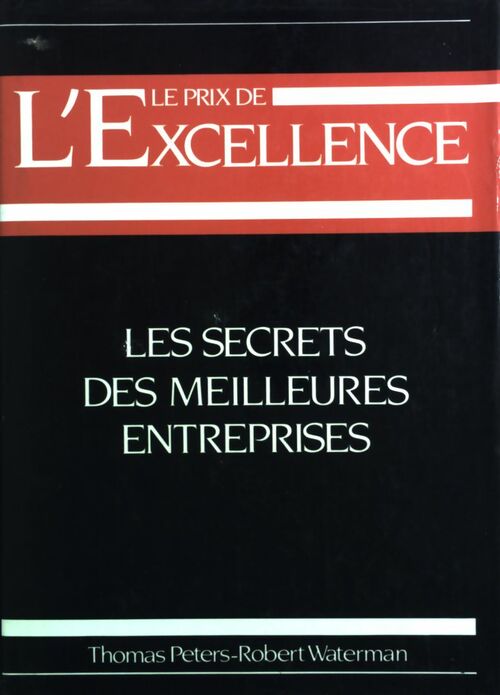 Le prix de l'excellence - Robert Waterman -  France Loisirs GF - Livre