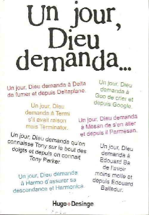 Un jour, Dieu demanda... - Inconnu -  Hugo Desinge poche - Livre