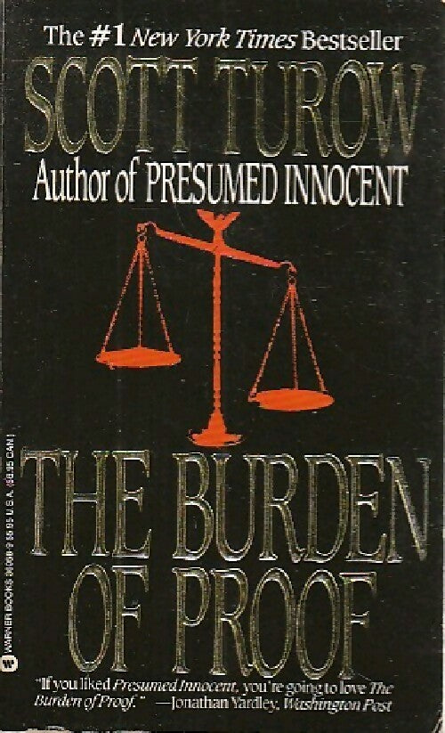 The burden of proof - Scott Turow -  Warner Books - Livre