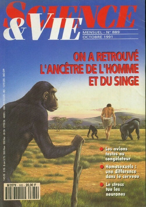 Science & vie n°889 : On a retrouvé l'ancêtre de l'homme et du singe - Collectif -  Science & vie - Livre
