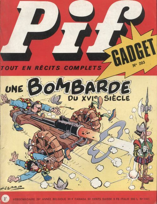 Pif Gadget n°203 - Pif n°1441 - Collectif -  Pif Gadget - Livre