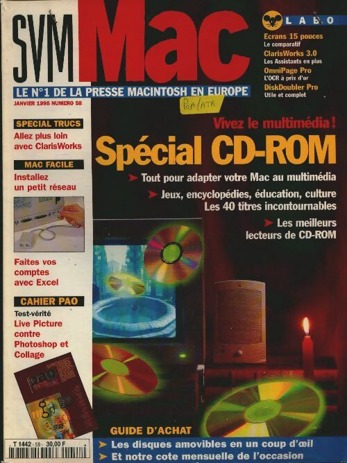 SVM Mac n°58 : Spécial CD-Rom - Collectif -  SVM Mac - Livre