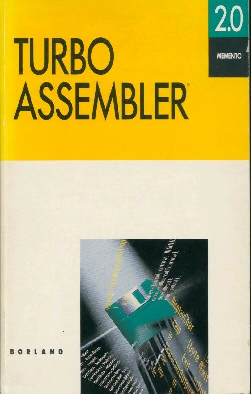Turbo assembler 2.0. Memento - Inconnu -  Borland GF - Livre