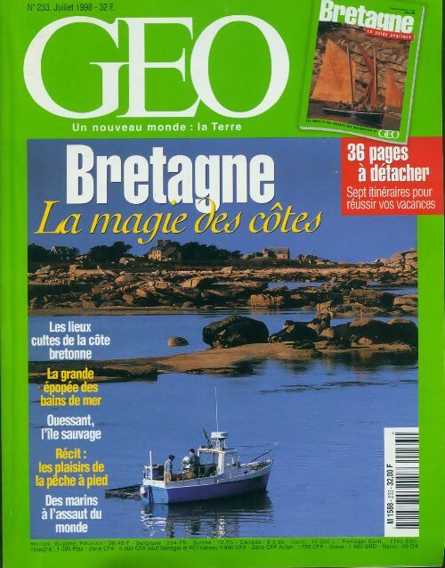 Géo n°233 : Bretagne, la magie des côtes - Collectif -  Géo - Livre