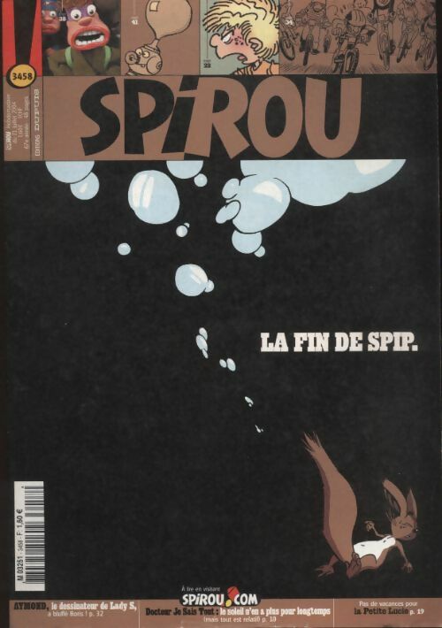 Spirou n°3458 : La fin de Spip - Collectif -  Spirou - Livre