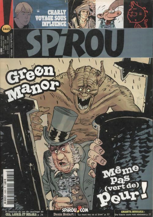 Spirou n°3465 : Green Manor - Collectif -  Spirou - Livre
