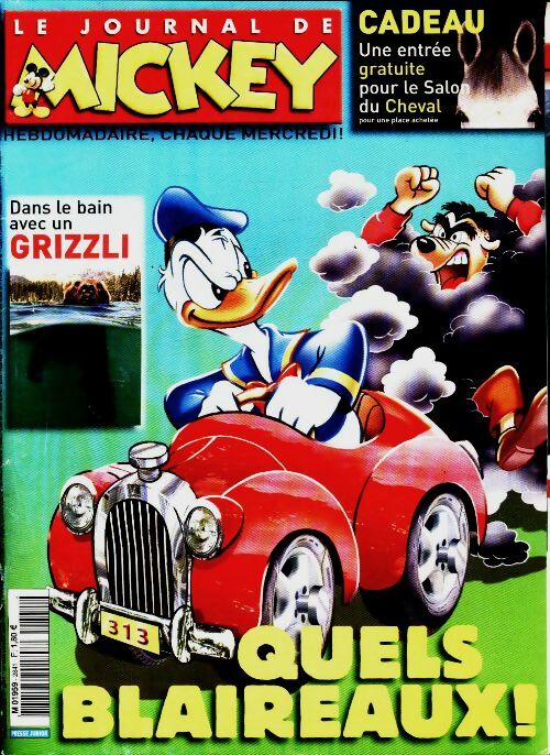 Le journal de Mickey n°2841 : Quels blaireaux ! - Disney -  Le journal de Mickey - Livre