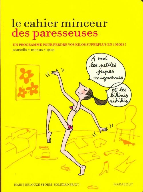 Le cahier minceur des paresseuses - Collectif -  Marabout GF - Livre