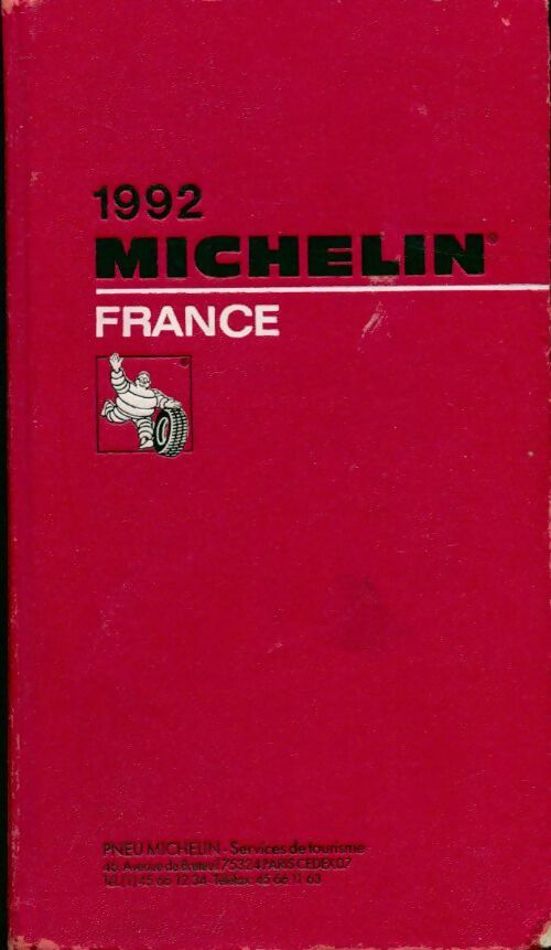 Guide Michelin France 1992 - Collectif -  Guide rouge - Livre