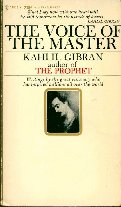The voice of the master - Khalil Gibran -  Bantam books - Livre