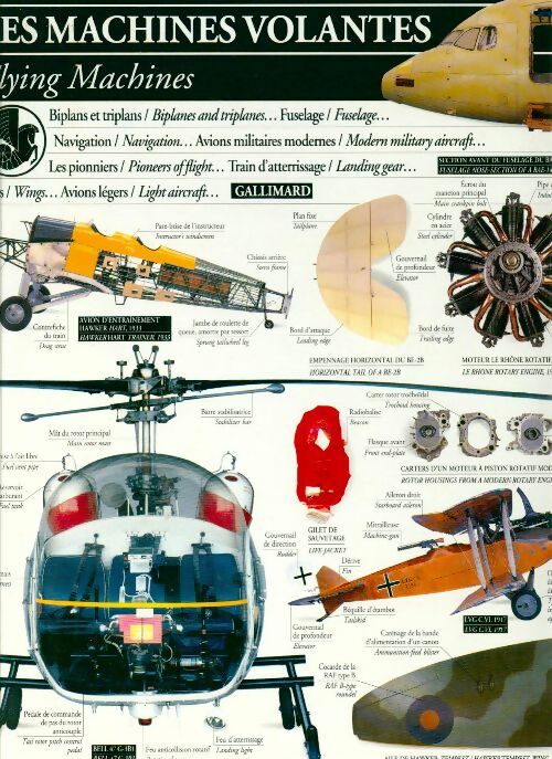 Les machines volantes - Collectif -  L'encyclopédie visuelle bilingue - Livre